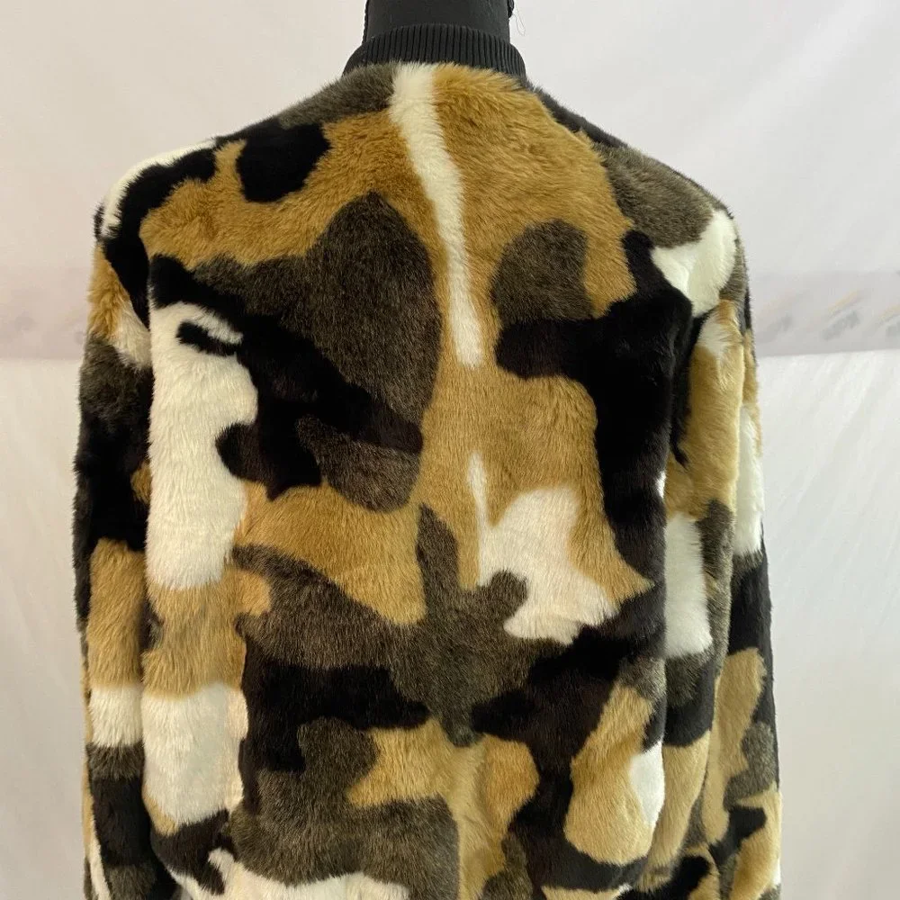 Bagatelle Multicolor Faux Fur Lined Jacket NWOT Women's Size Large - Picture 11 of 16